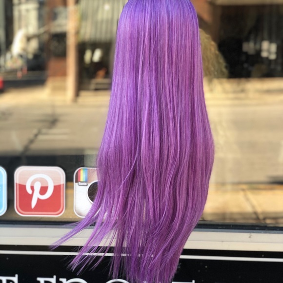 Kylie purple met Gala Lacefront wig main image 6